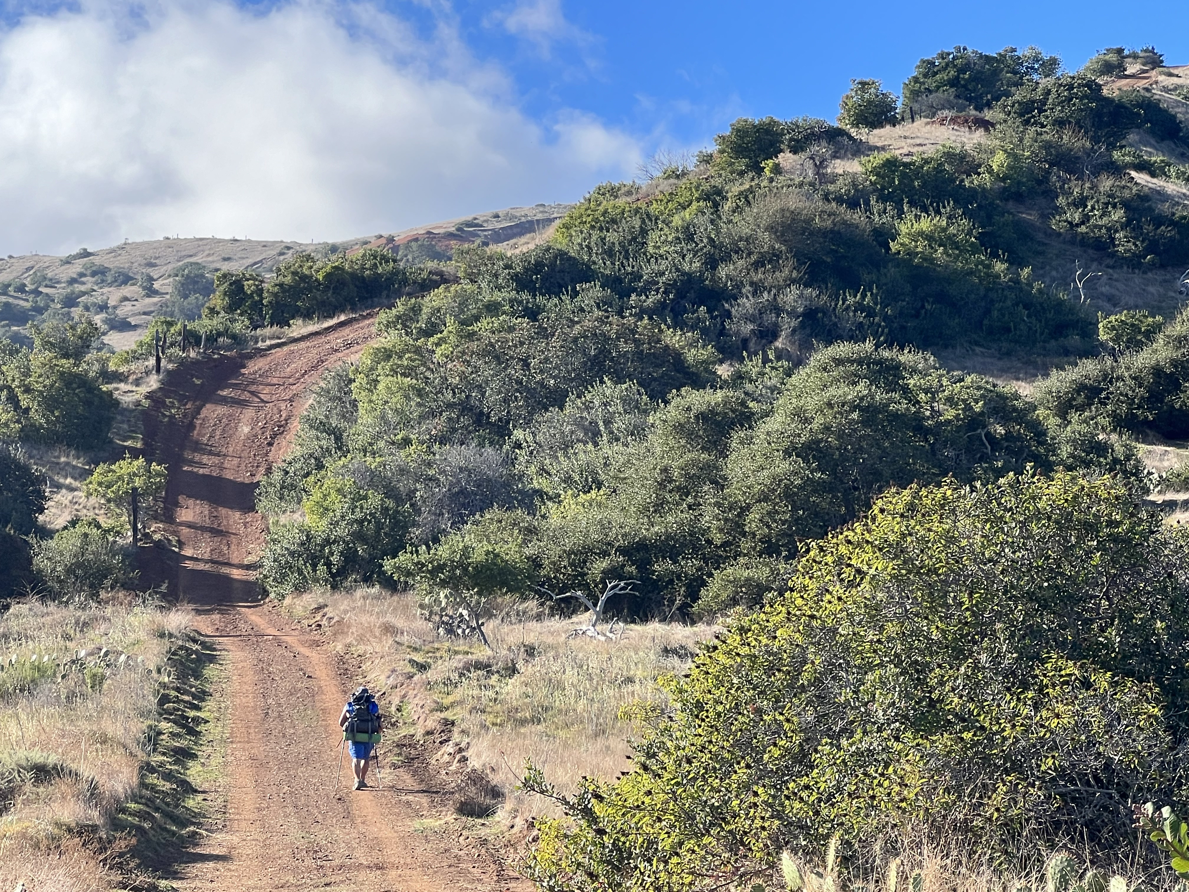 Leaving Parson's Landing, moving steadily uphill