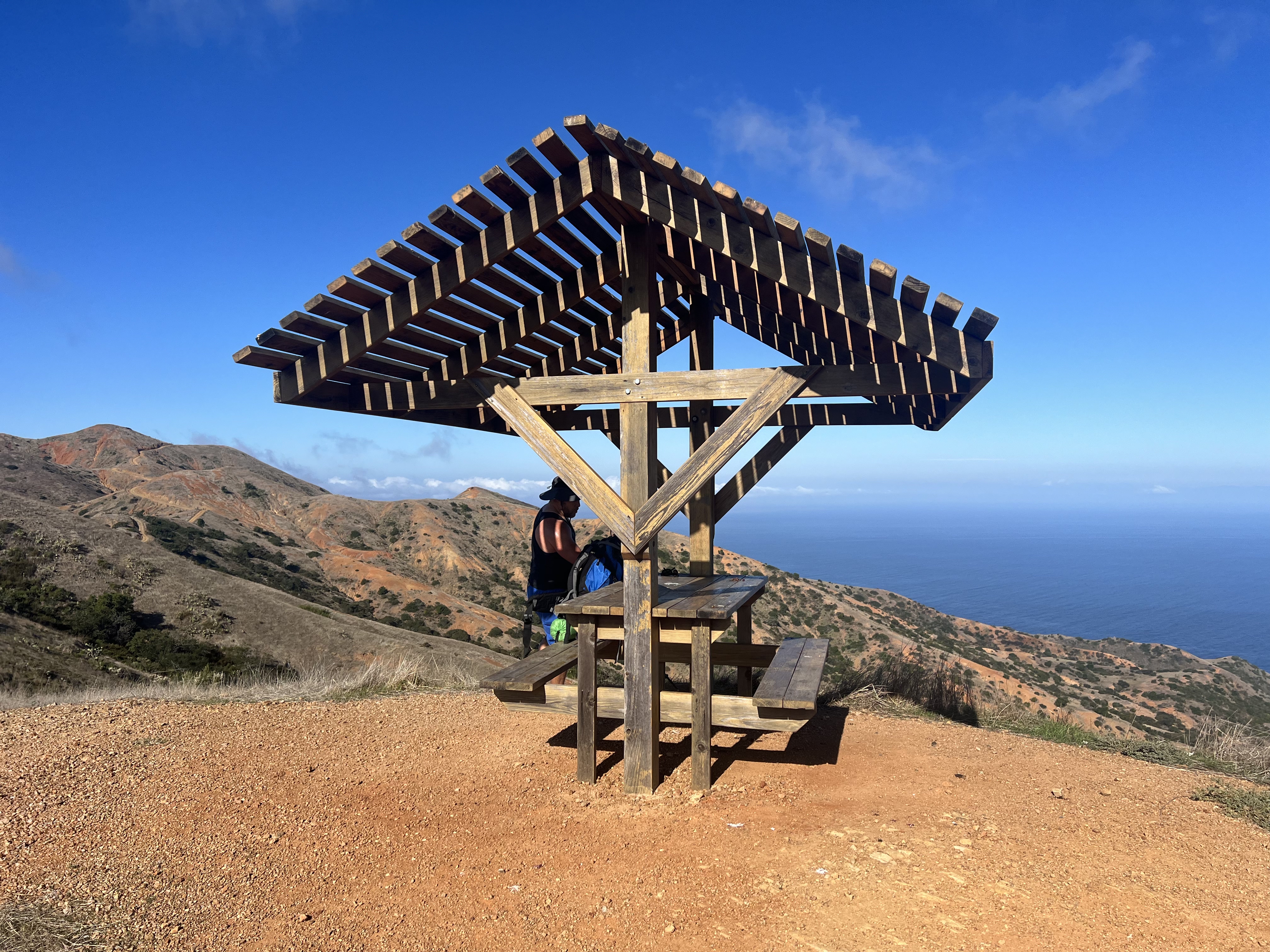 Trans Catalina Trail Overlook Rest Stop
