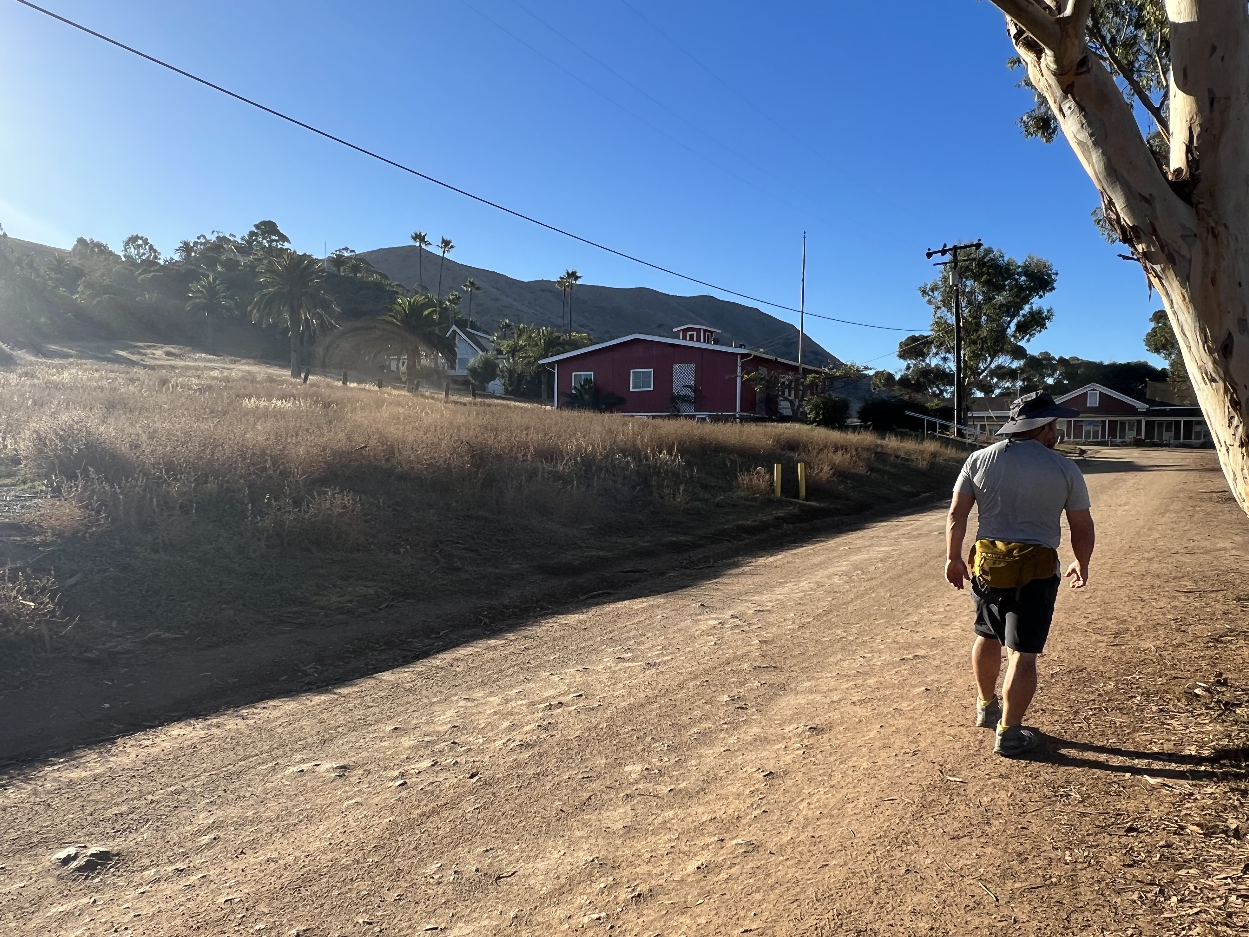 Heading out for a day hike on Catalina Island