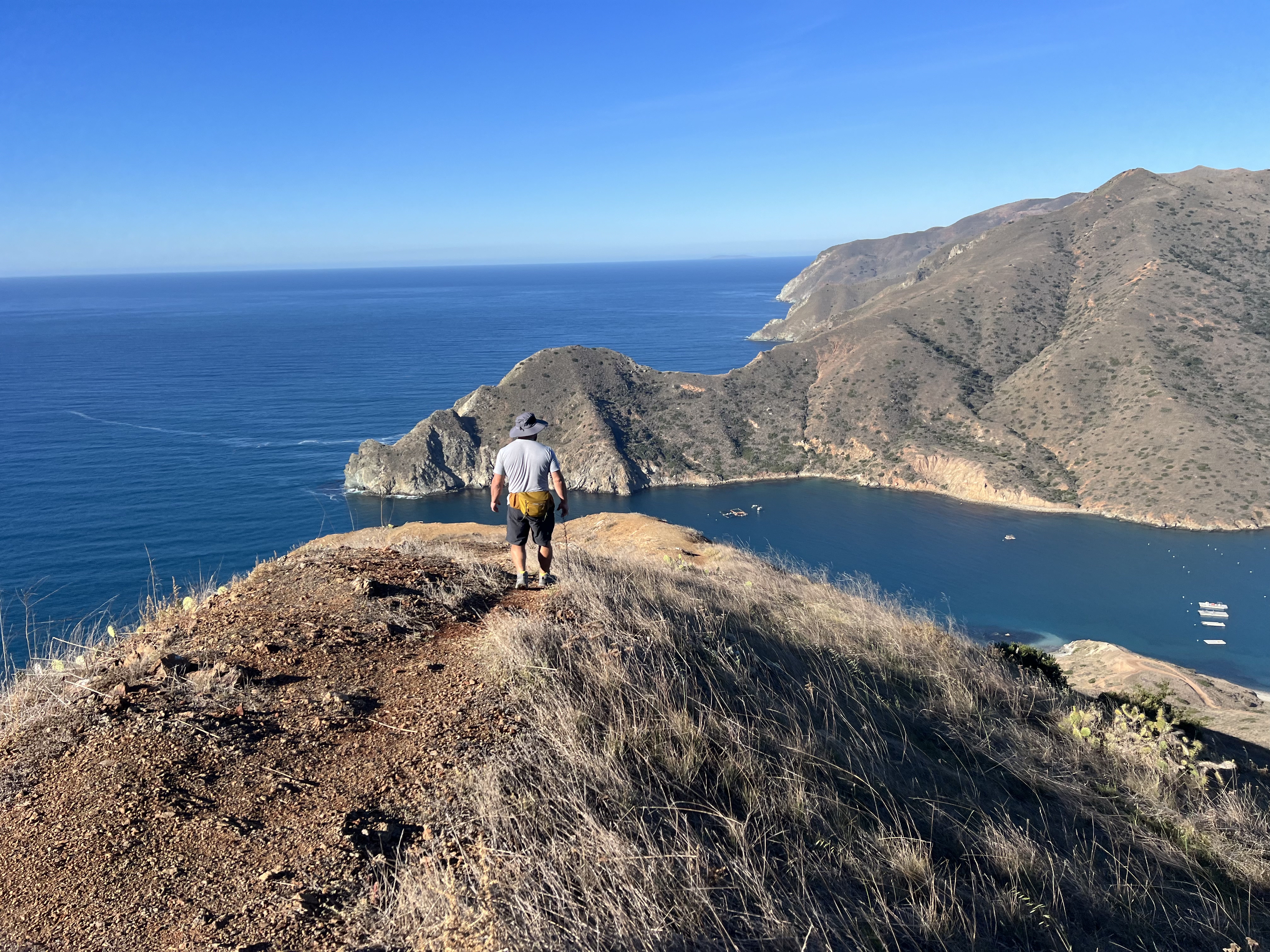 Descending to Catalina Harbor from Cat Overlook
