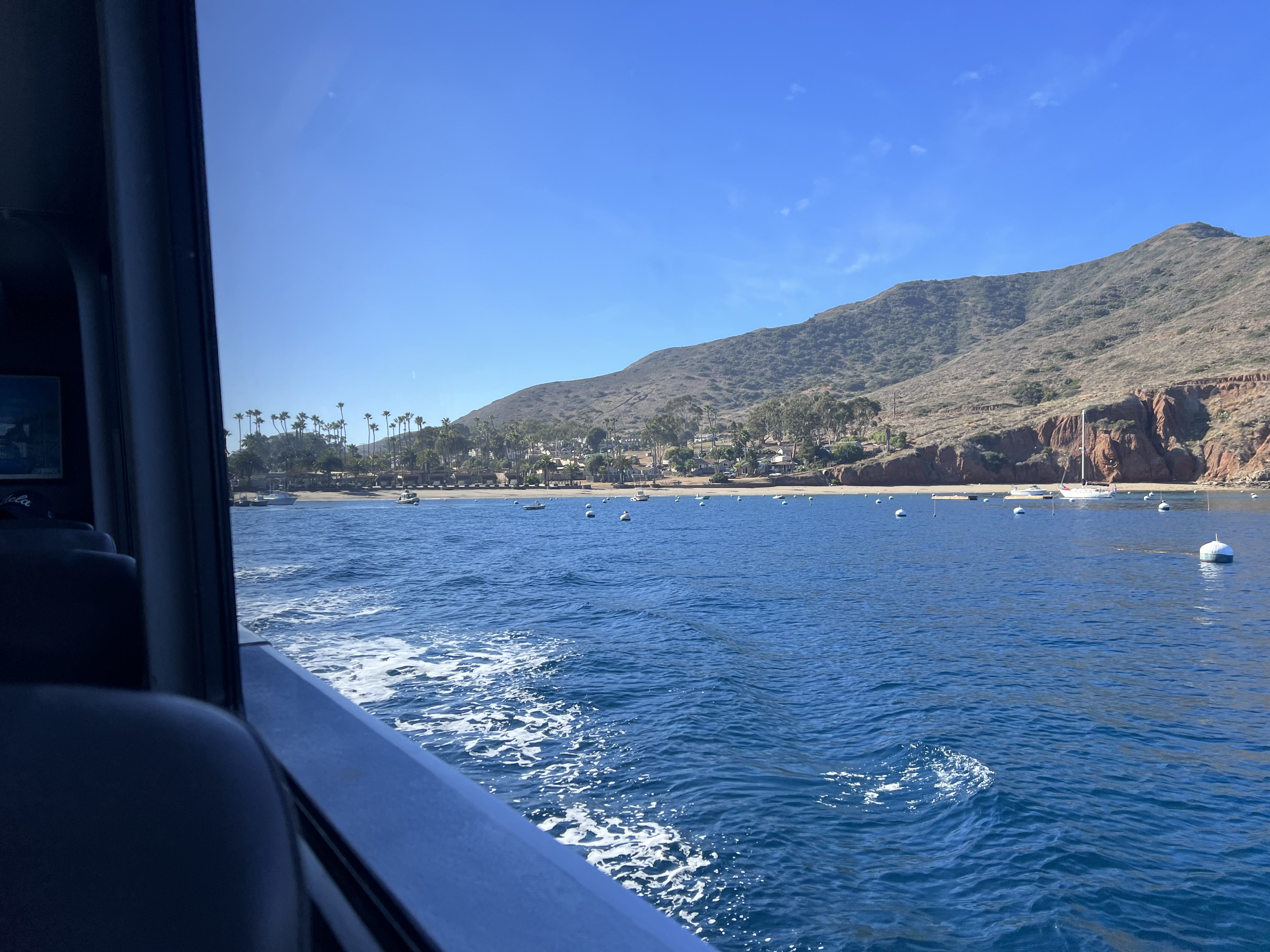 On the ferry leaving Two Harbors, Catalina Island