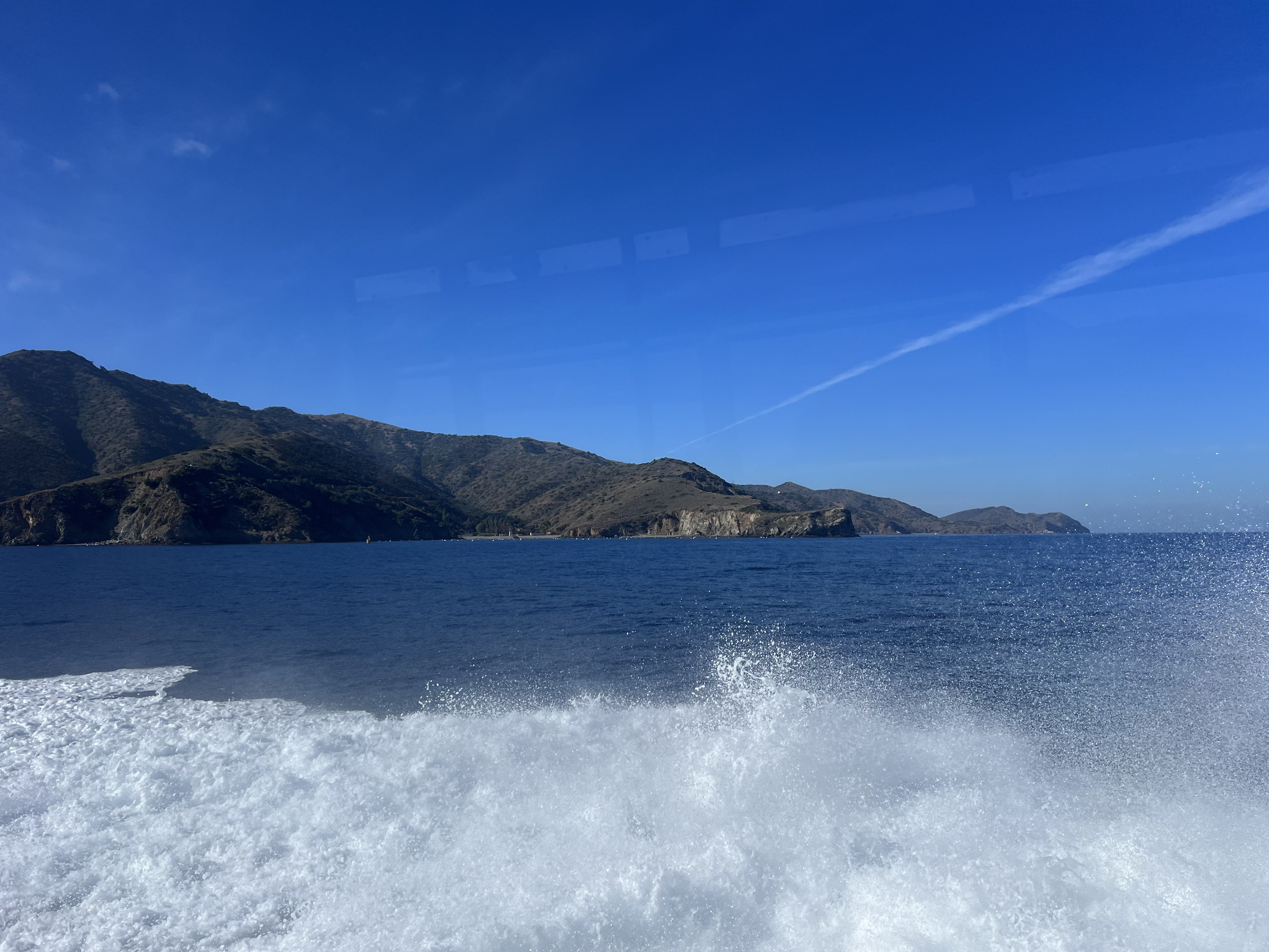 On the ferry from Catalina Island looking back towards West End Road
