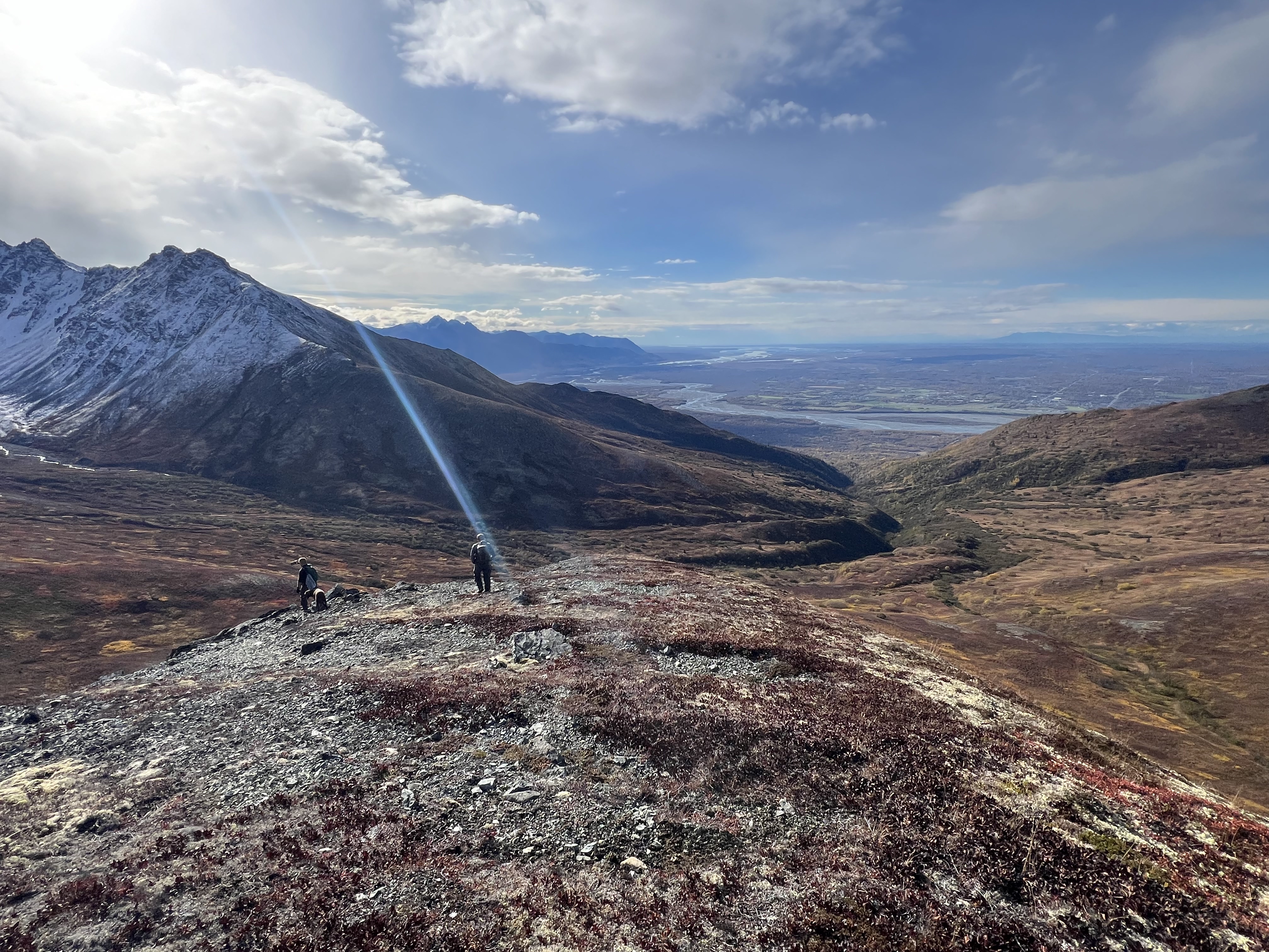 Descending towards the Mat Peak Trail
