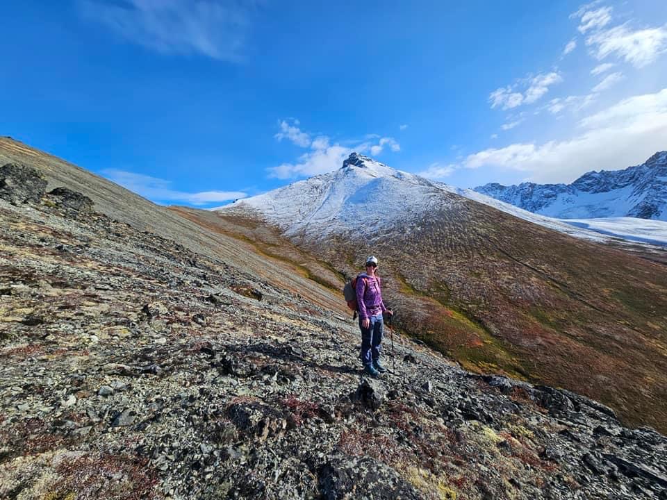 The author descending from Peak 4199